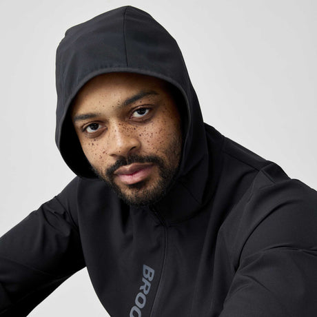 Brooks Canopy Jacket coupe-vent de course à pied pour homme - Noir