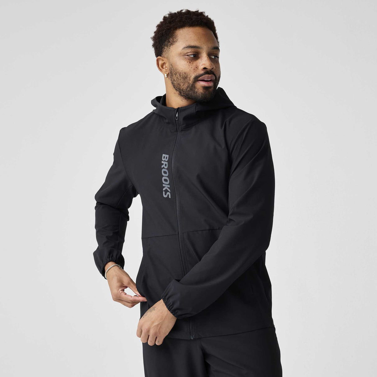 Brooks Canopy Jacket coupe-vent de course à pied pour homme - Noir