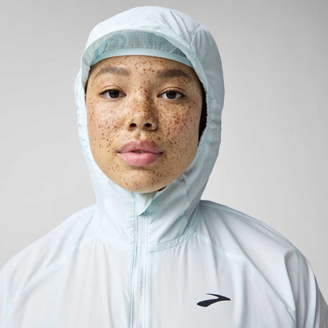 Brooks Canopy Packable Jacket coupe-vent de course à pied pour femme - Stride Blue