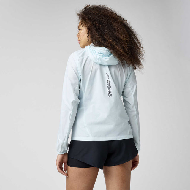 Brooks Canopy Packable Jacket coupe-vent de course à pied pour femme - Stride Blue