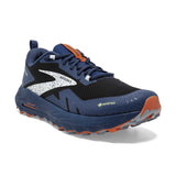 Brooks Cascadia 17 GTX souliers trail running homme pointe- Black/Blue/Firecracker