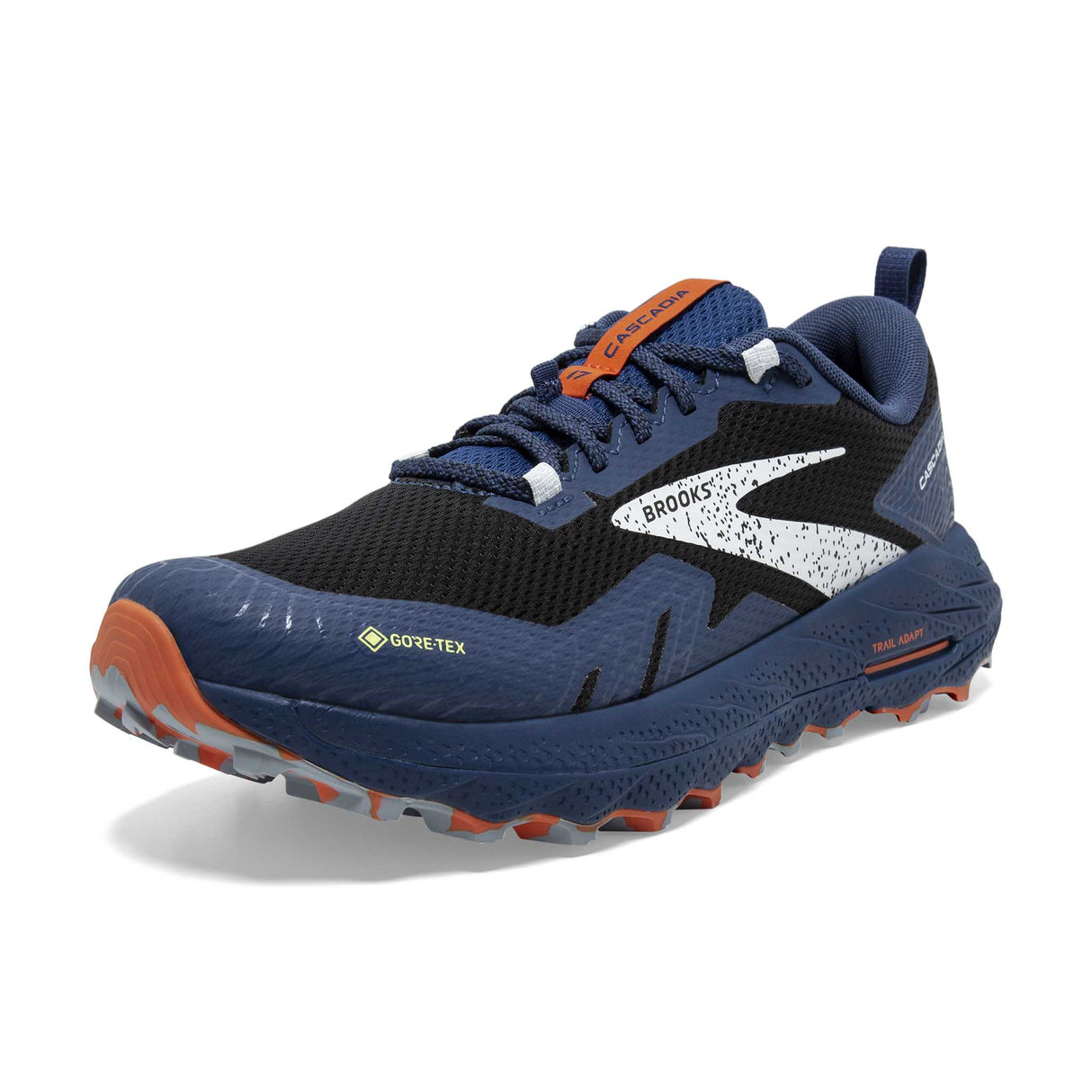 Brooks Cascadia 17 GTX souliers trail running homme pointe- Black/Blue/Firecracker