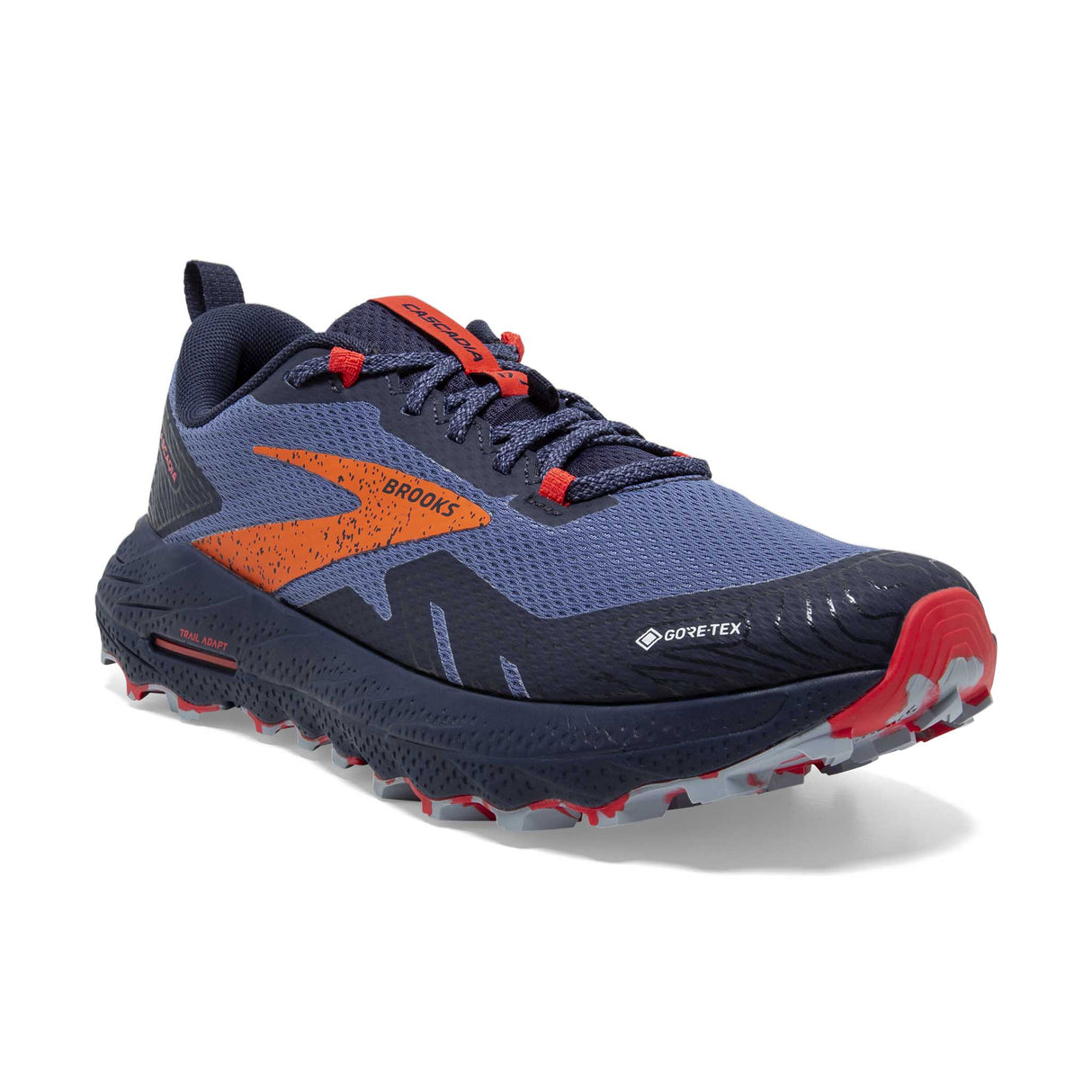 Brooks Cascadia 17 GTX souliers trail running femme pointe- Navy/Bittersweet/Peacoat