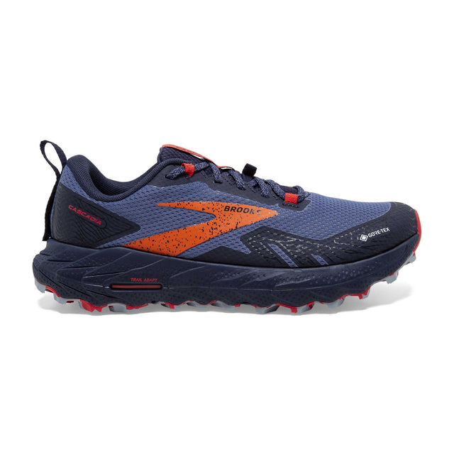 Brooks Cascadia 17 GTX souliers trail running femme - Navy/Bittersweet/Peacoat