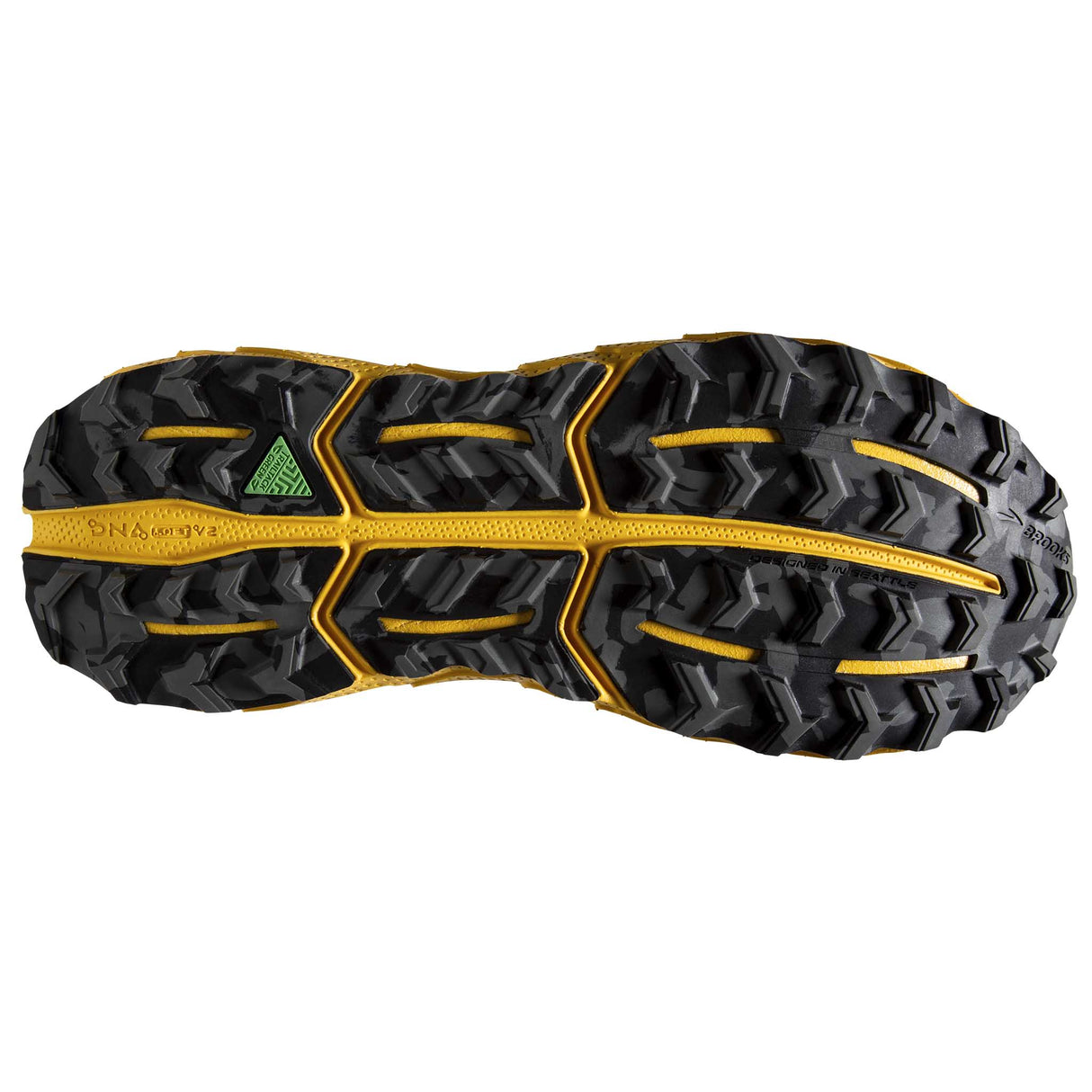 Brooks Cascadia 17 chaussures de course à pied trail homme semelle - Lemon Chrome / Sedona Sage