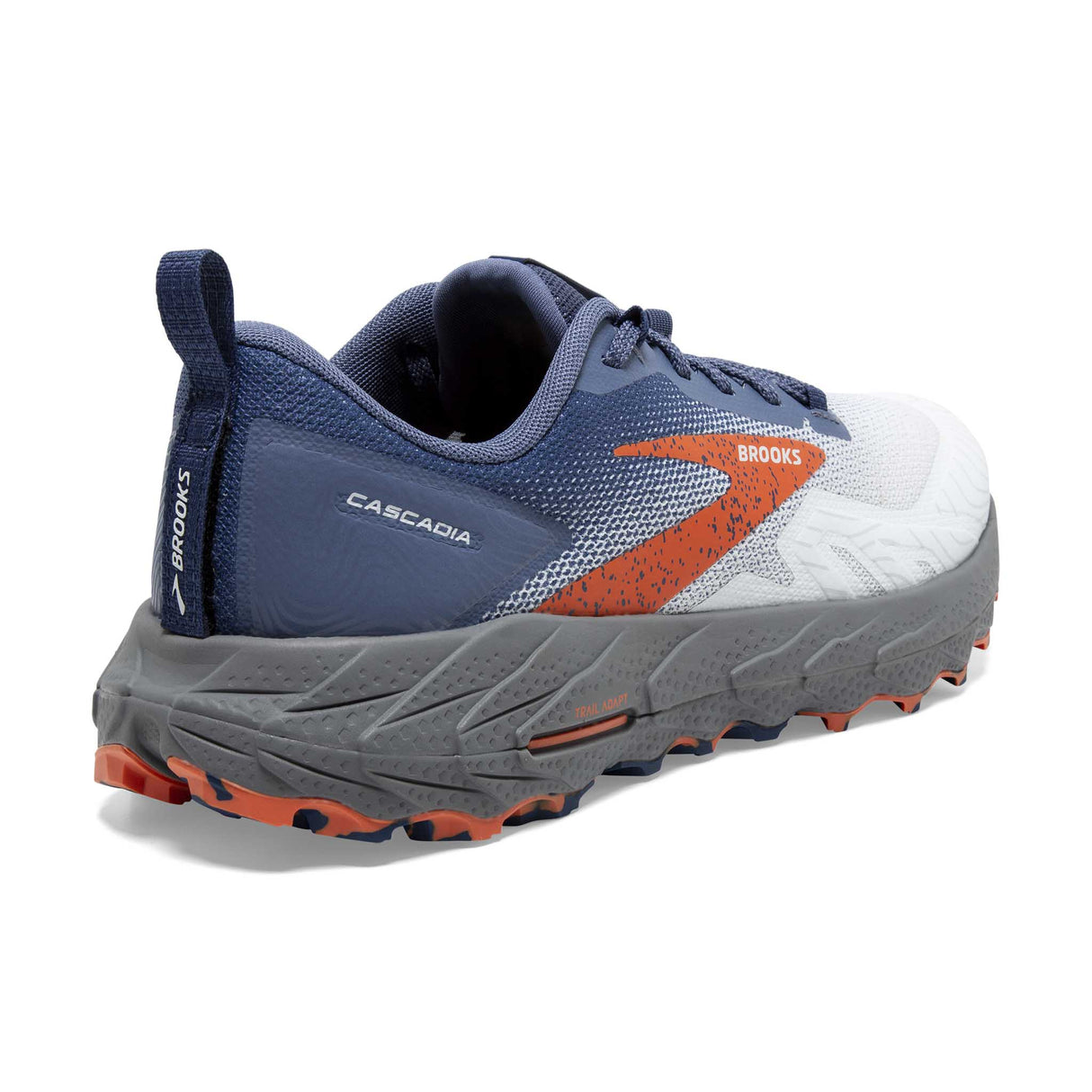 Brooks Cascadia 17 chaussures de course à pied trail homme talon- Blue/Navy/Firecracker