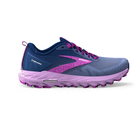 Brooks Cascadia 17 chaussures de course à pied trail femme - Navy/Purple/Violet