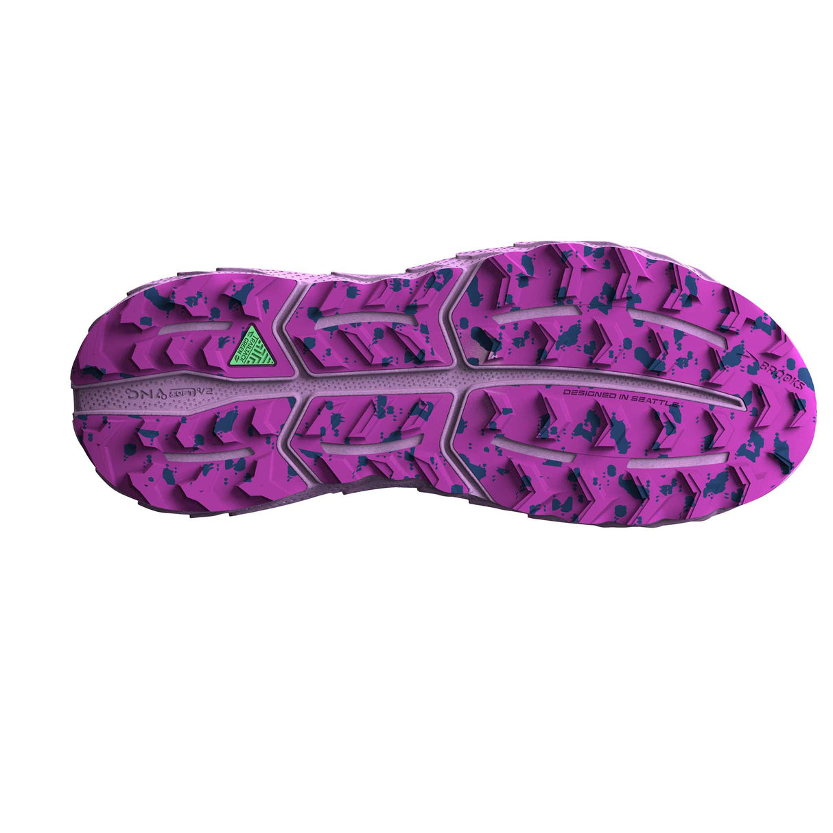 Brooks Cascadia 17 chaussures de course à pied trail femme semelle- Navy/Purple/Violet
