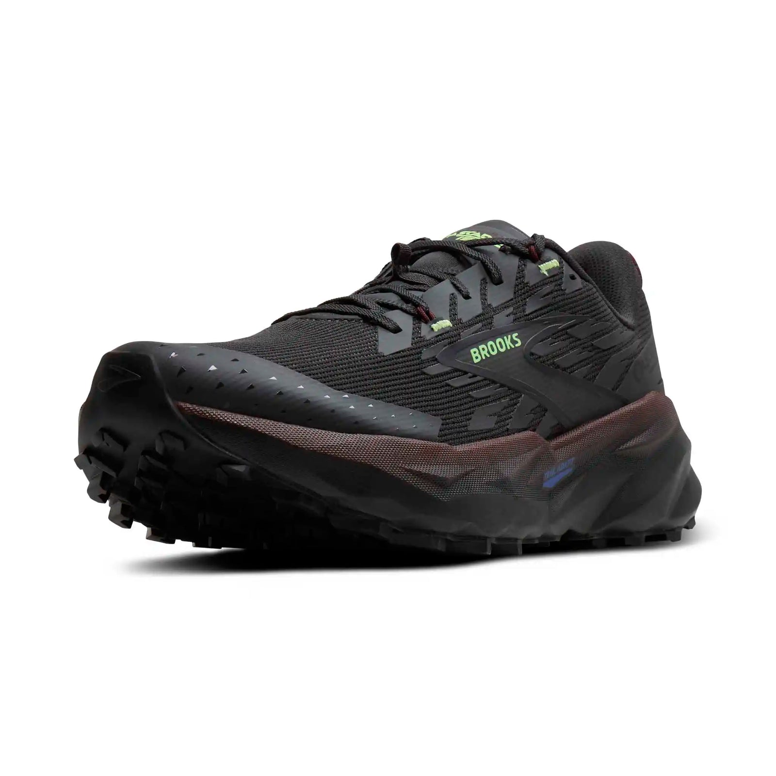 Brooks Cascadia 19 chaussures de course à pied trail homme - Phantom / Rum Raisin / Green