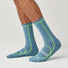 Brooks Cascadia Crew chaussettes - Blue Haze / Sun Glare