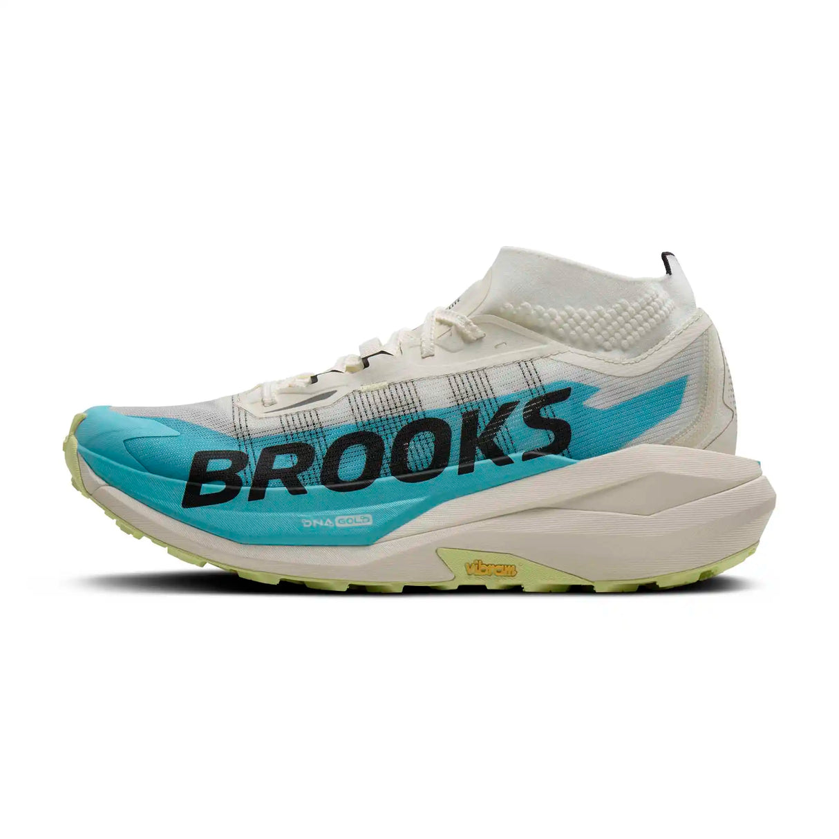 Brooks Cascadia Elite chaussures de course en sentier unisexes - Star White / Bluefish / Black