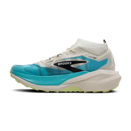 Brooks Cascadia Elite chaussures de course en sentier unisexes - Star White / Bluefish / Black