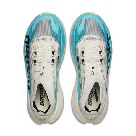Brooks Cascadia Elite chaussures de course en sentier unisexes - Star White / Bluefish / Black