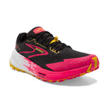 Brooks Catamount 3 souliers de course femme pointe - Black / Diva Pink / Lemon Chrome