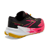 Brooks Catamount 3 souliers de course femme talon - Black / Diva Pink / Lemon Chrome