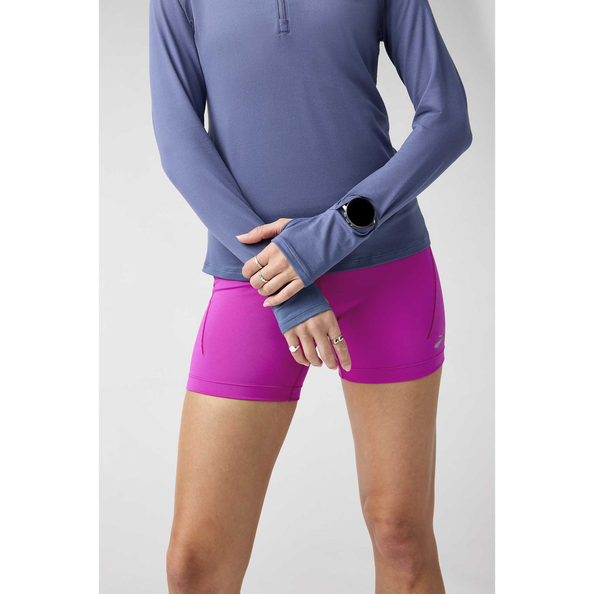 Brooks Dash 1/2 Zip 3.0 chandail de course à pied femme details - Nightshadow