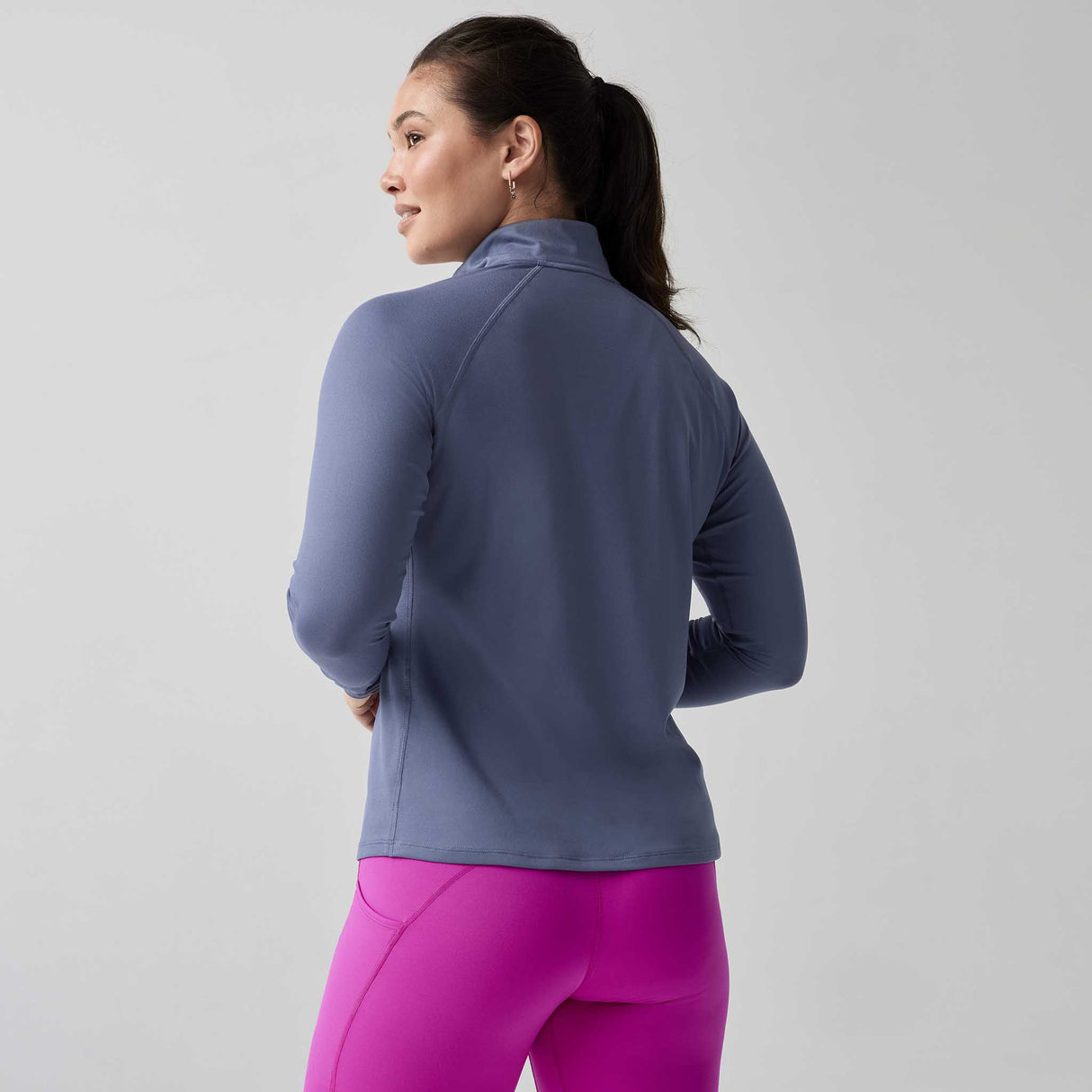 Brooks Dash 1/2 Zip 3.0 chandail de course à pied femme dos - Nightshadow