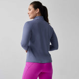 Brooks Dash 1/2 Zip 3.0 chandail de course à pied femme dos - Nightshadow