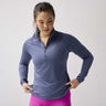 Brooks Dash 1/2 Zip 3.0 chandail de course à pied femme - Nightshadow