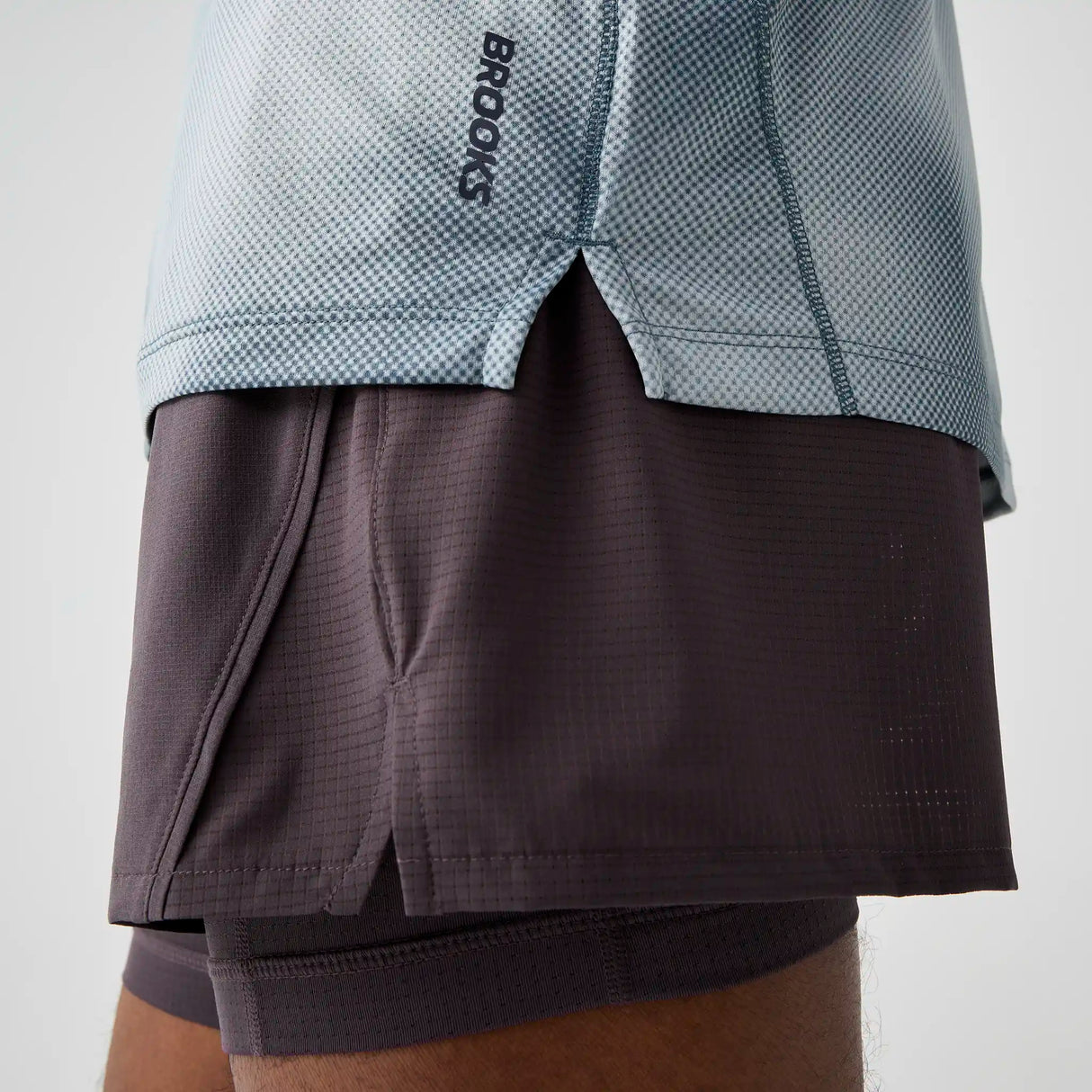 Brooks Dash t-shirt à imprimé à manches courtes pour homme - Printed Euphoryc Slate