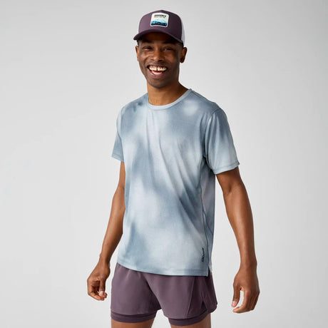 Brooks Dash t-shirt à imprimé à manches courtes pour homme - Printed Euphoryc Slate