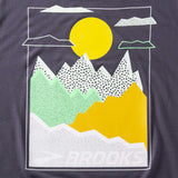 Brooks Distance t-shirt de course à pied à manches courtes 3.0 homme image - Asphalt/Mountain