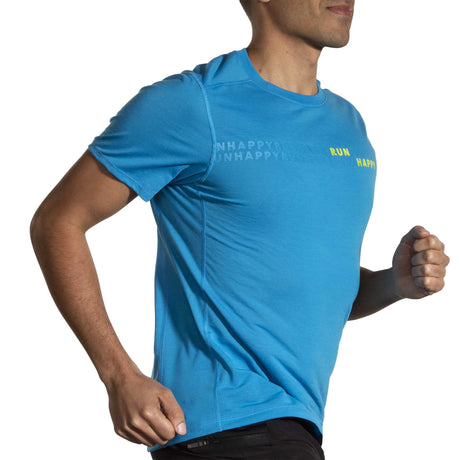 Brooks Distance t-shirt de course à pied à manches courtes 3.0 homme action - Asphalt/Mountain