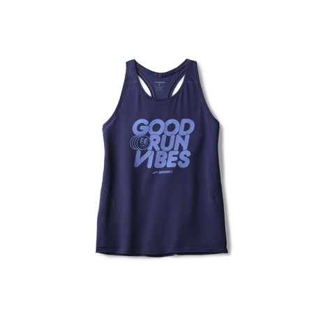 Brooks Distance 3.0 tank top course femme -Midnight / Good Run Vibes
