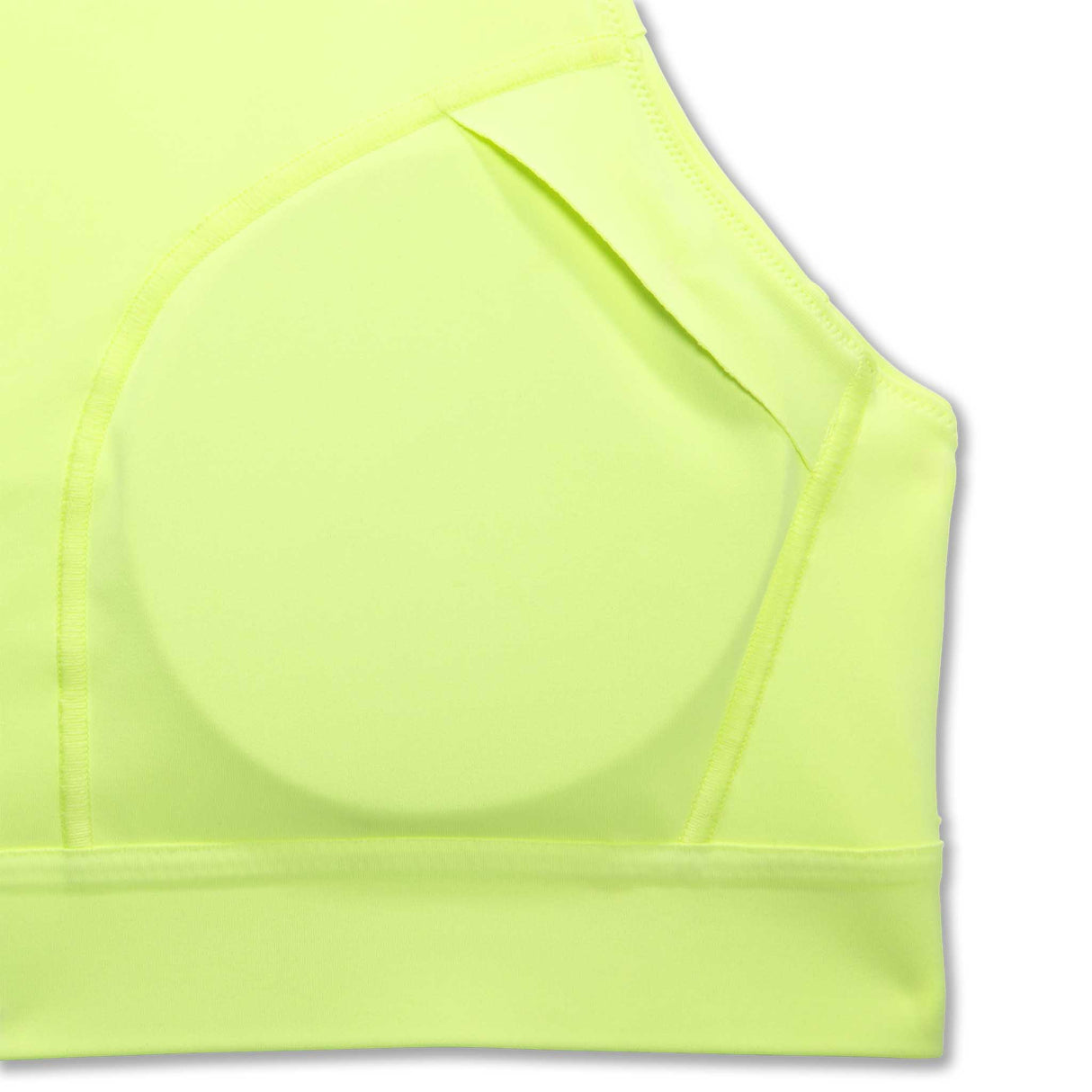 Brooks Drive 3 Pocket Run Bra soutien-gorge de course à pied détails bonnet- Lt Lime