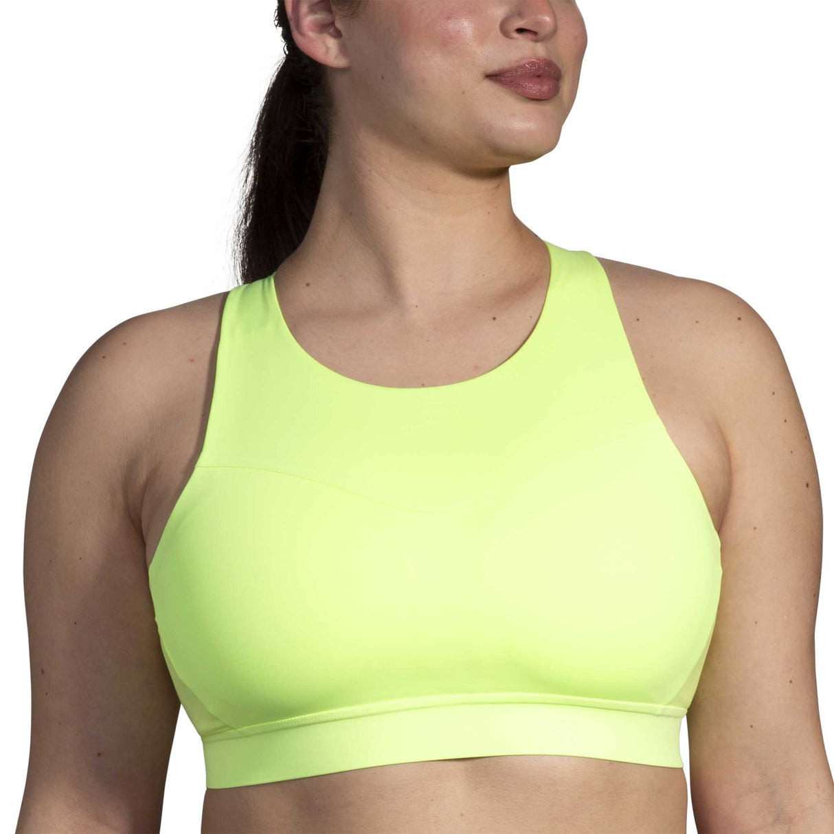 Brooks Drive 3 Pocket Run Bra soutien-gorge de course à pied face- Lt Lime