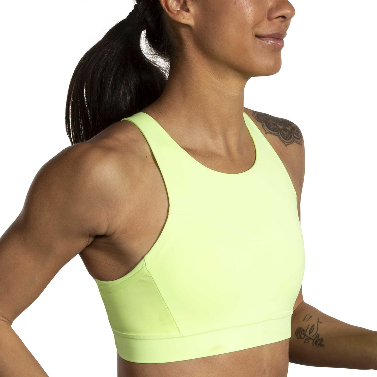 Brooks Drive 3 Pocket Run Bra soutien-gorge de course à pied action - Lt Lime