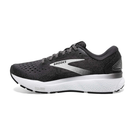 Brooks Ghost 16 souliers de course homme lateral - Black / Grey / White