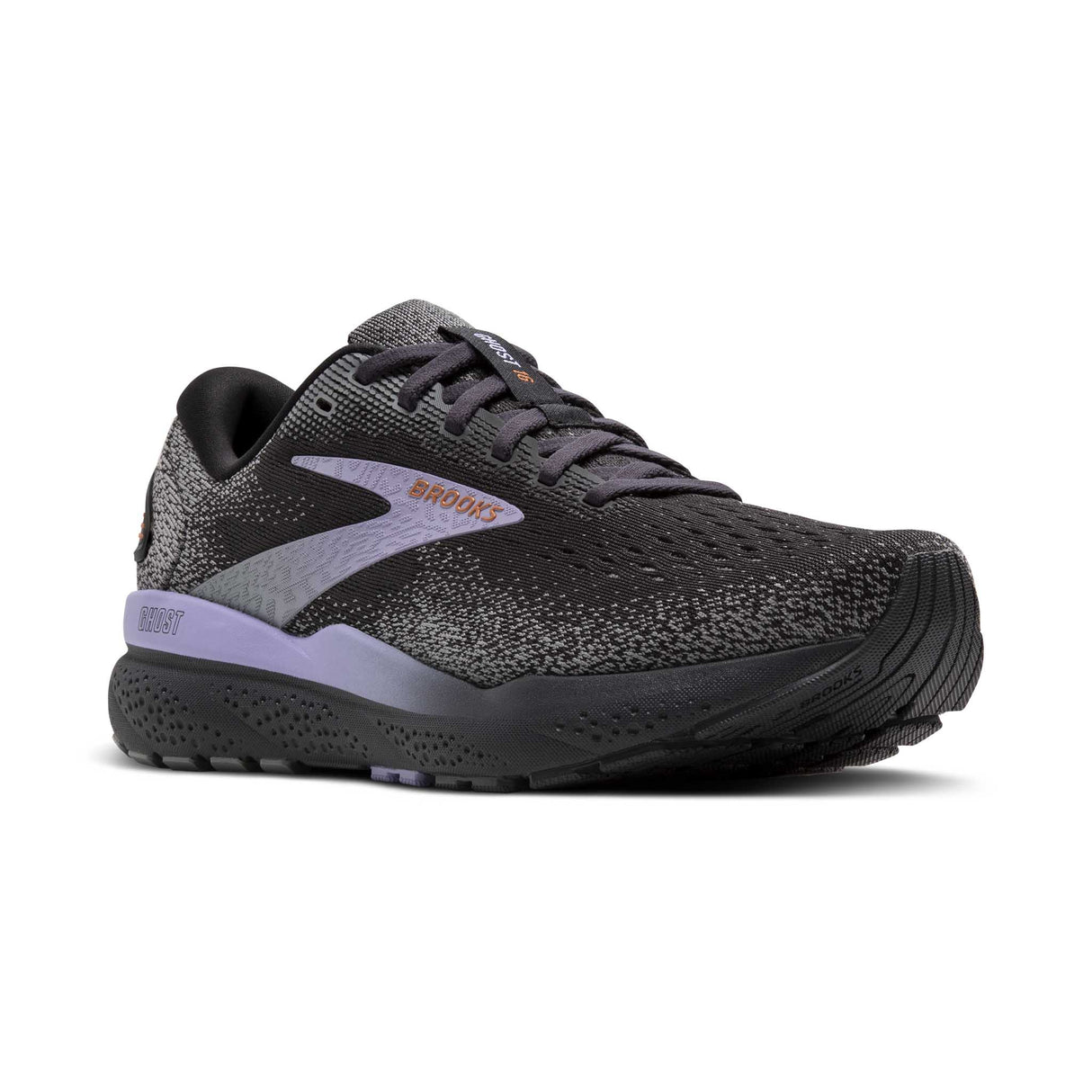 Brooks Ghost 16 souliers de course femme pointe - Ebony / Lavender / Copper