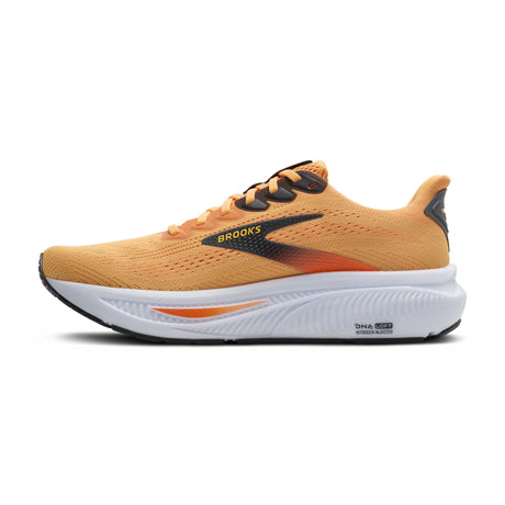 Brooks Ghost 17 chaussures de course homme lateral - Blazing Orange / Yellow / Ebony
