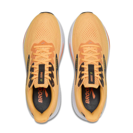 Brooks Ghost 17 chaussures de course homme empeigne - Blazing Orange / Yellow / Ebony