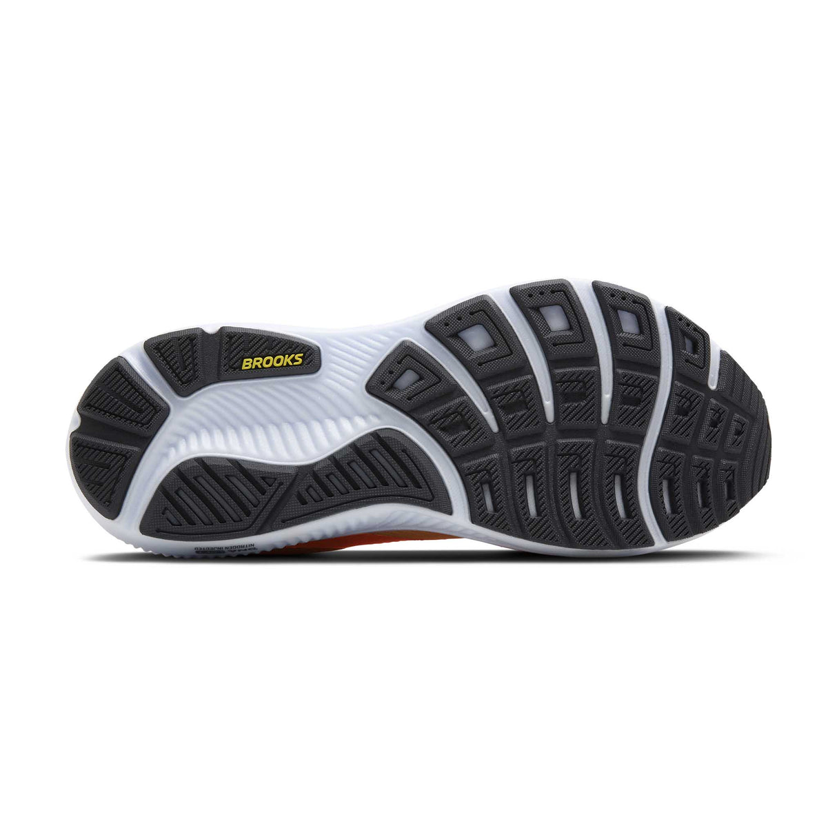 Brooks Ghost 17 chaussures de course homme semelle - Blazing Orange / Yellow / Ebony