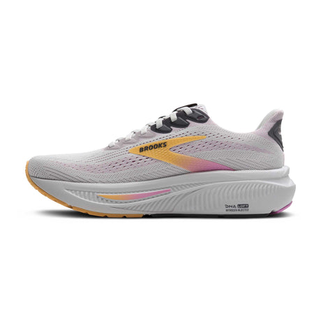 Brooks Ghost 17 chaussures de course femme lateral - Oyster / Apricot / Pink