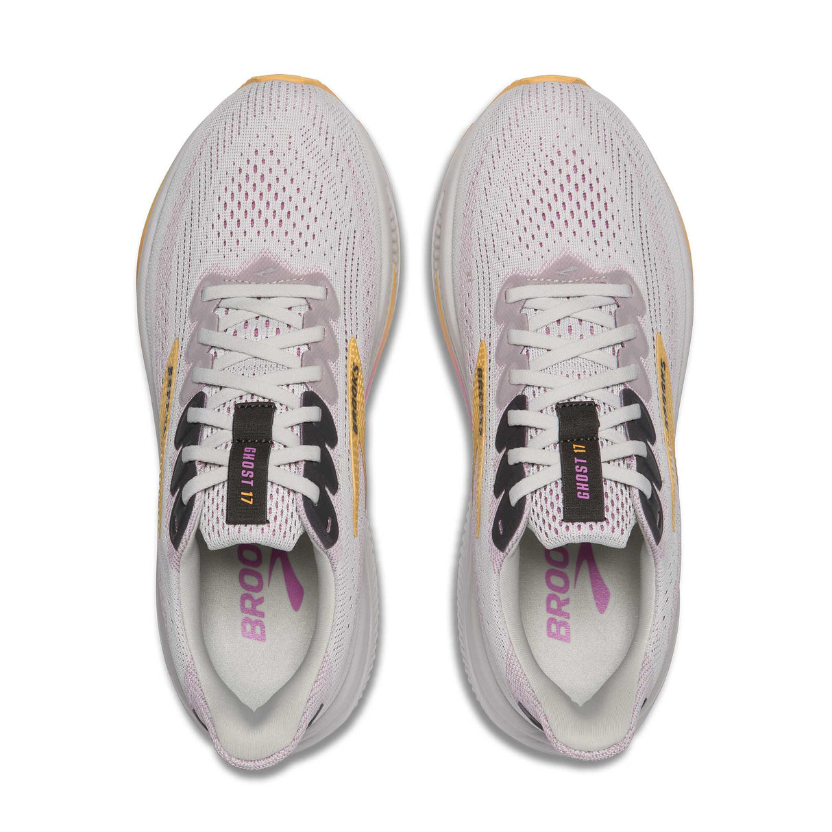 Brooks Ghost 17 chaussures de course femme empeigne - Oyster / Apricot / Pink