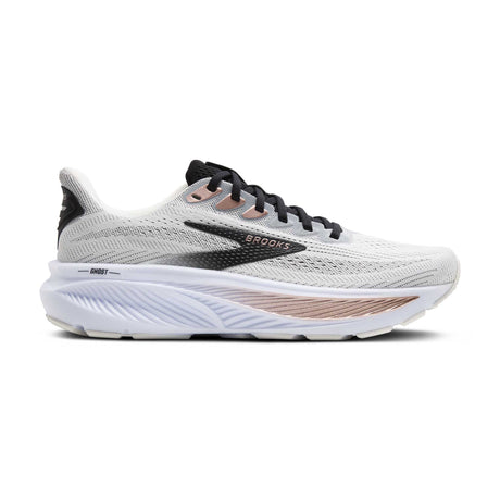 Brooks Ghost 17 chaussures de course femme - White / Black / Rose Gold