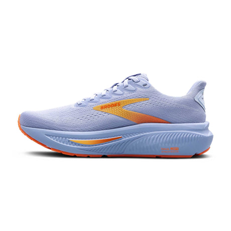 Brooks Ghost 17 chaussures de course femme lateral - Blue Heron / White / Orange