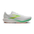 Brooks Ghost Amp chaussures de course homme - White / Paradise Green / Nightlife
