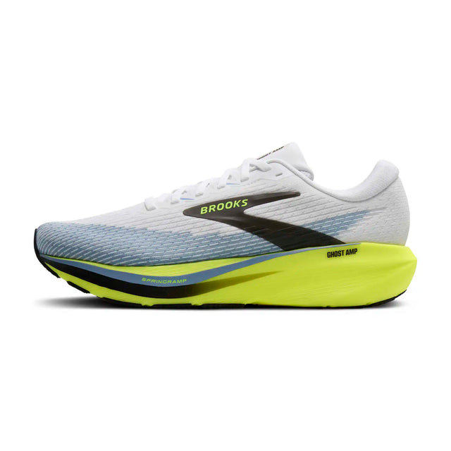 Brooks Ghost Amp chaussures de course homme - White / Blue / Nightlife