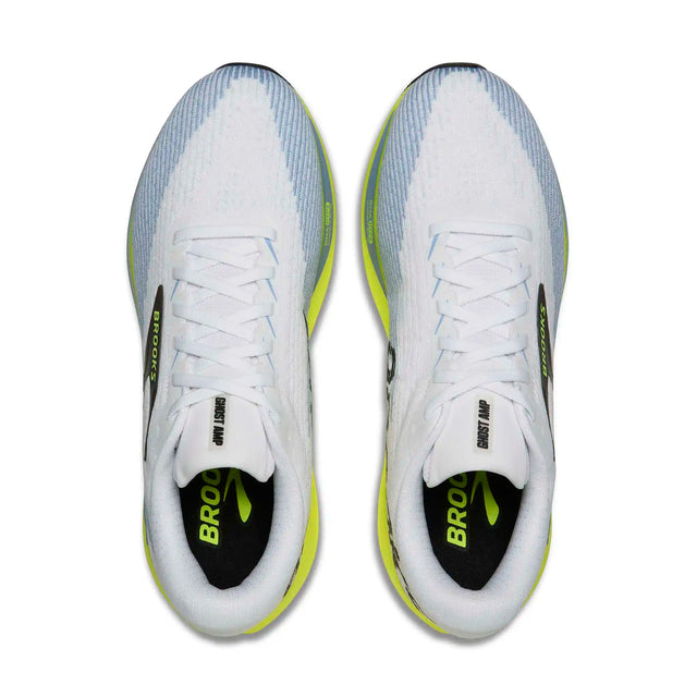 Brooks Ghost Amp chaussures de course homme - White / Blue / Nightlife