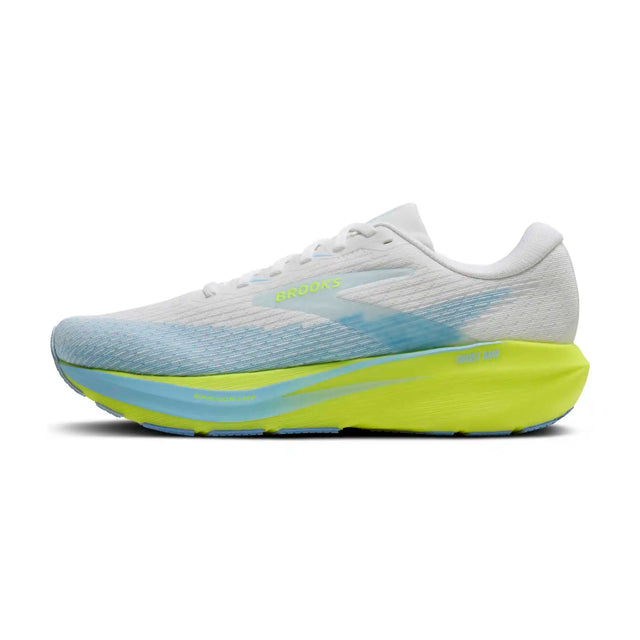 Brooks Ghost Amp chaussures de course femme - White / Blue / Nightlife