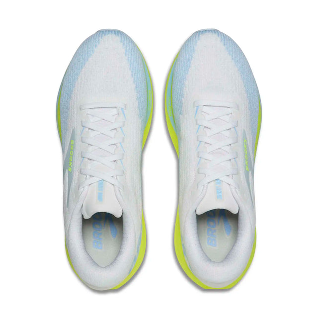 Brooks Ghost Amp chaussures de course femme - White / Blue / Nightlife