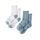 Brooks Ghost Lite Crew 2-pack chaussettes - Blue Haze & White / Haze