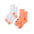 Brooks Ghost Lite Crew 2-pack chaussettes - Cyber Peach & White / Peach