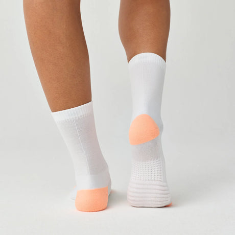 Brooks Ghost Lite Crew 2-pack chaussettes - Cyber Peach & White / Peach