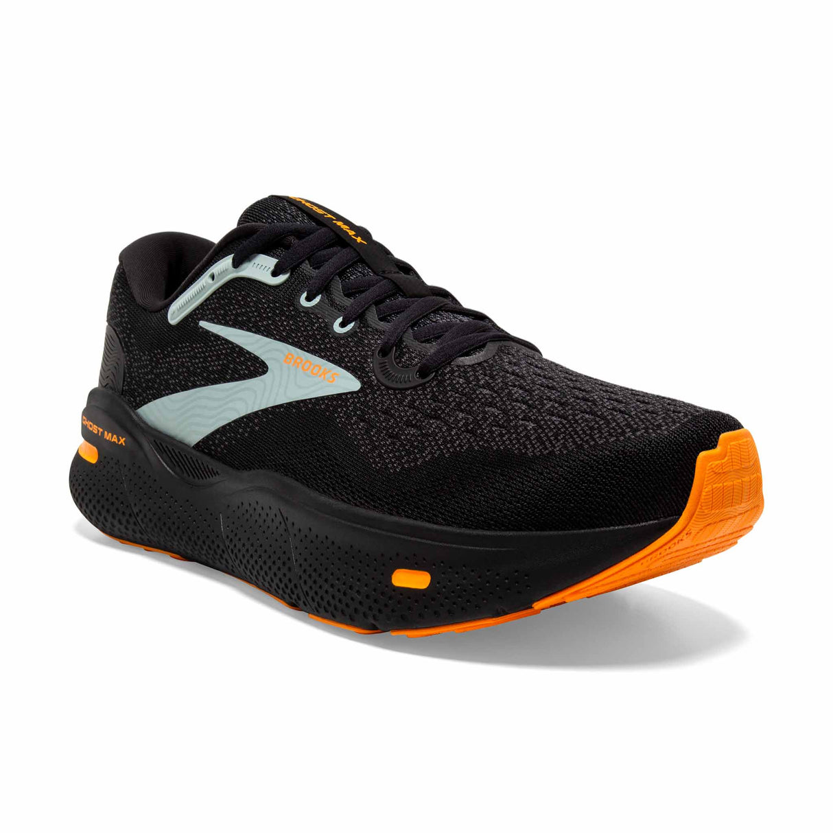 Brooks Ghost Max chaussures de course à pied pour homme - Black/Orange/Cloud Blue