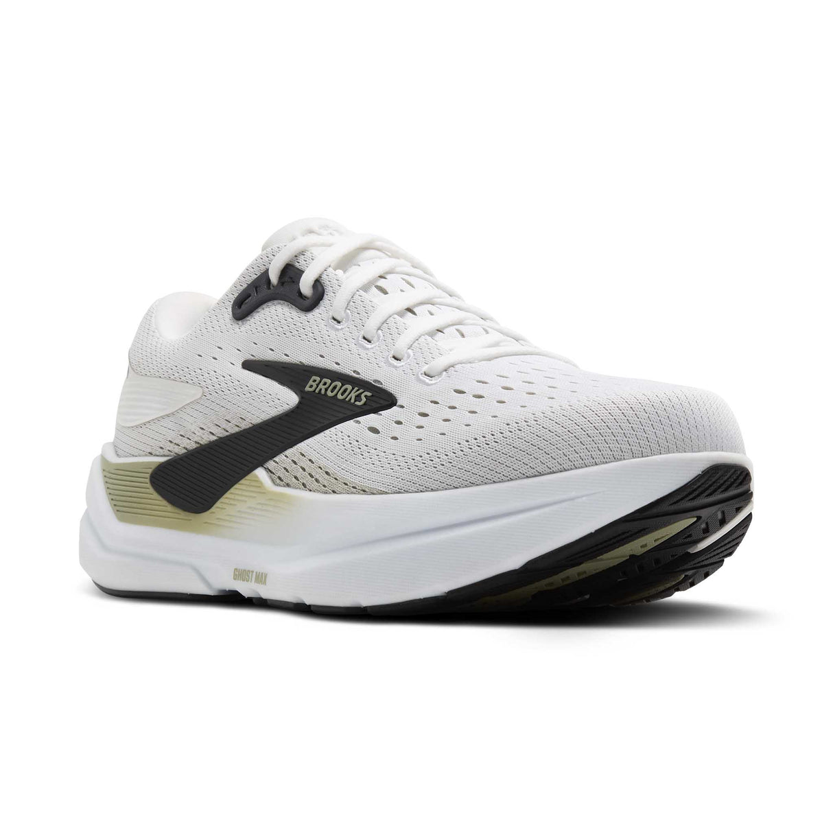 Brooks Ghost Max 3 chaussures de course à pied homme pointe - Bright White / Tea / Black
